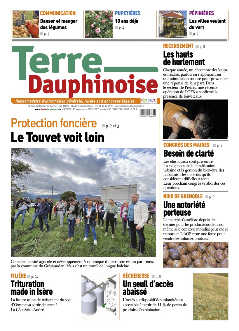 La Une De La Semaine Terre Dauphinoise