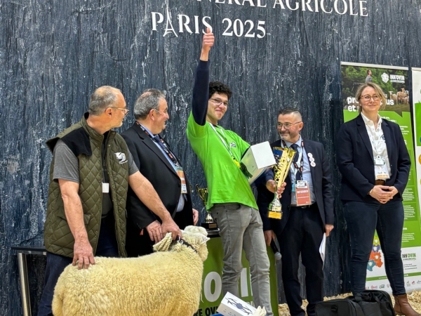 Anthony Rispal, meilleur jeune berger de France