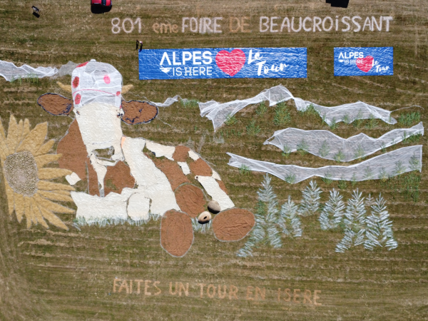 La plus grande fresque du Tour de France 2022