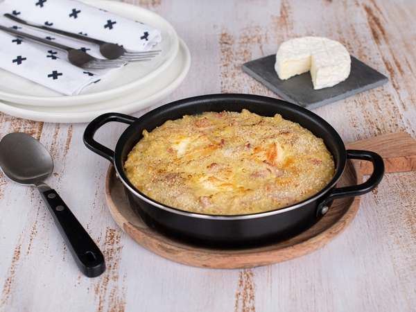 Recette - Gratin de coquillettes au saint-marcellin IGP