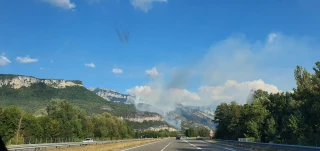 Incendie de forêt dans le Pays voironnais