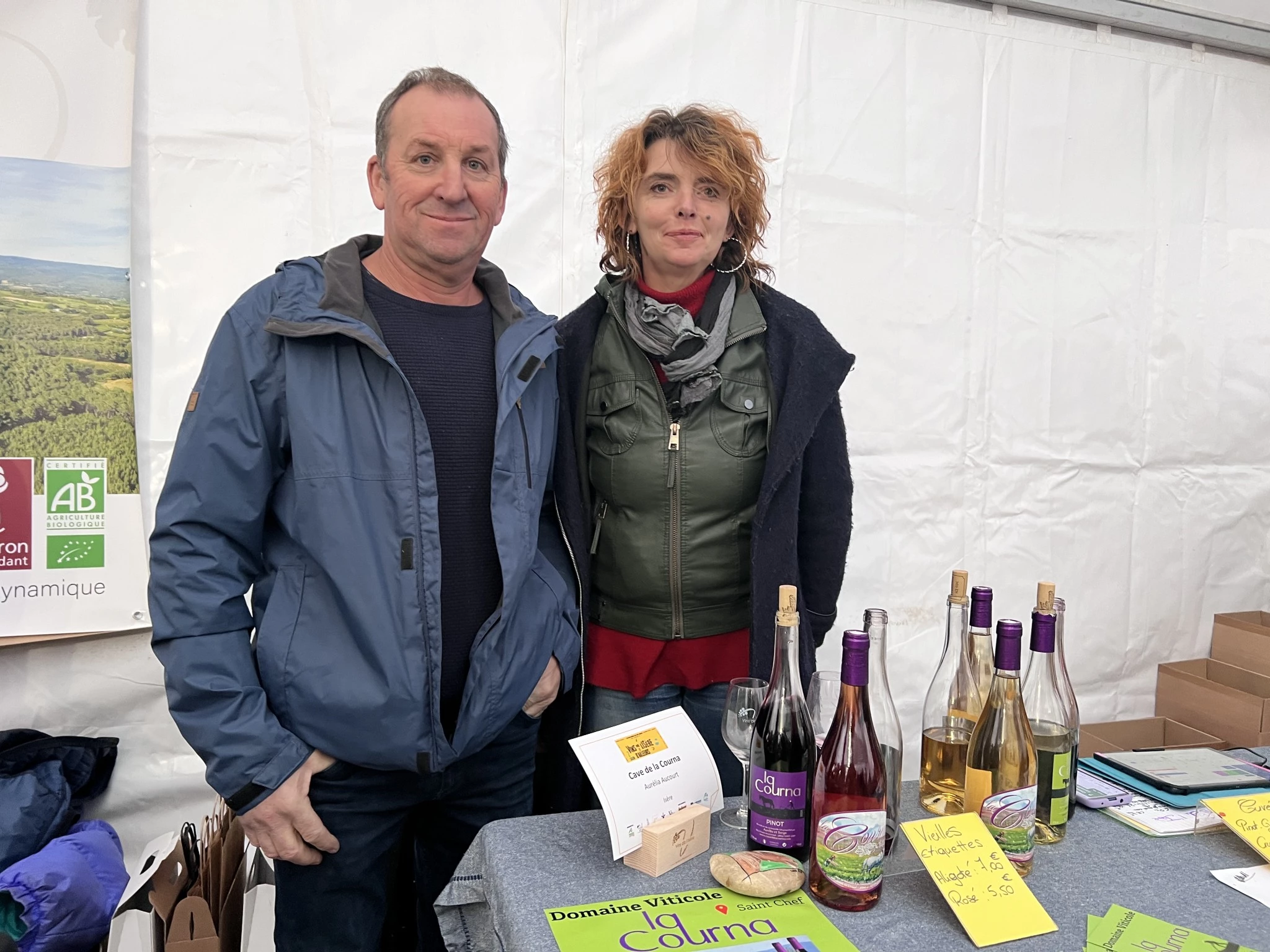 Les animaux sont dans la vigne