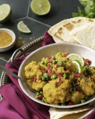 Aloo gobi au chou-fleur et petits pois