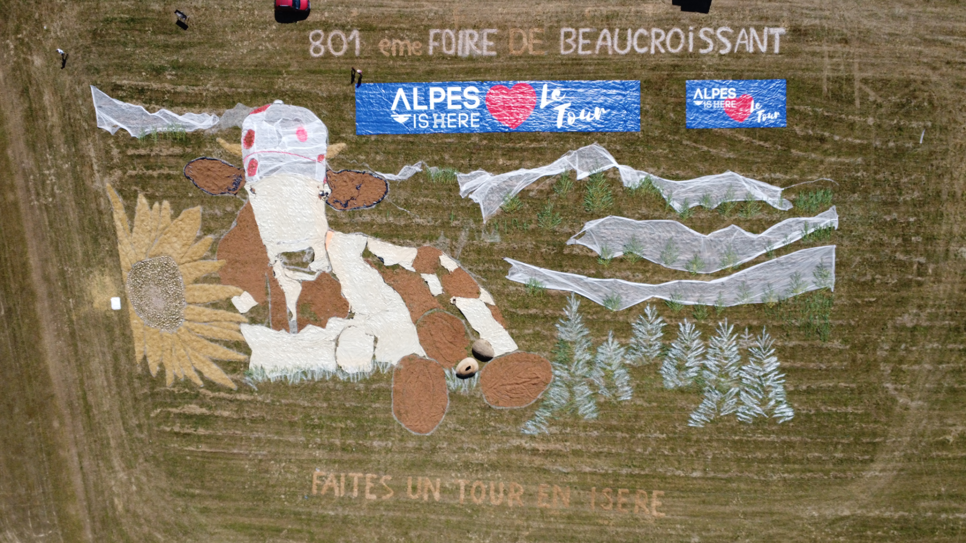 La plus grande fresque du Tour de France 2022