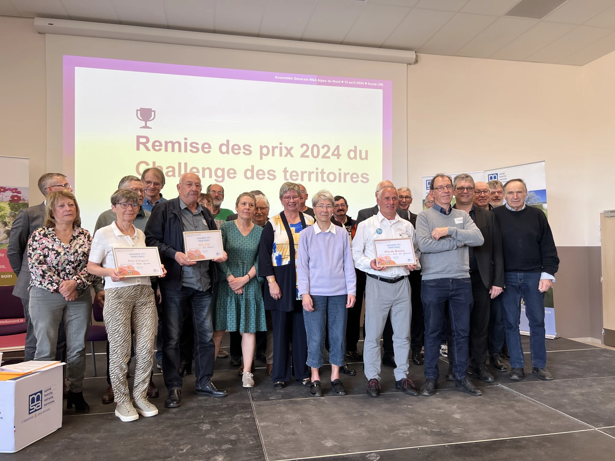 Les délégués récompensés