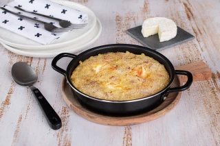 Recette - Gratin de coquillettes au saint-marcellin IGP